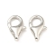 Brass Lobster Claw Clasps, Parrot Trigger Clasps Jewelry Making Findings, Cadmium Free & Lead Free, Long-Lasting Plated, Platinum, 13x8x3.5mm, Hole: 2mm