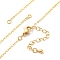 Brass Cable Chain Necklace Making, with 304 Stainless Steel Lobster Clasps, Lead Free & Cadmium Free, Long-Lasting Plated, Rack Plating, Real 18K Gold Plated, 17.56 inch(44.6cm)