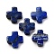 Natural Lapis Lazuli Beads, Cross, 10x10x4mm, Hole: 1.2mm