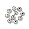 304 Stainless Steel Beads, Polished, Flower, Anti-Tarnish, Stainless Steel Color, 6x3mm, Hole: 0.8mm