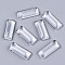 Transparent Rectangle Glass Cabochons, Clear, 25x10x5mm