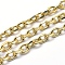 Eco-Friendly Brass Cable Chains, Diamond Cut Chains, Unwelded, Faceted, Oval, Lead Free & Cadmium Free & Nickel Free, Real 18K Gold Plated, 8.5x6x2mm