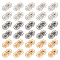 NBEADS 30 Pcs 3 Colors Sew-On Snap Press Button, 1 inch Hollow Alloy Snap Buttons Flower Vintage Metal Sewing Snaps for Clothing Jeans Jacket Sweater DIY Craft Projects