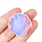 Opalite Carved Shell Shape Figurines, for Home Office Desktop Feng Shui Ornament, 30x30mm