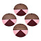 Resin & Walnut Wood Pendants, Flat Round, Brown, 38x3mm, Hole: 2mm