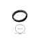 Synthetic Hematite Plain Band Rings, Inner Diameter: 20.6mm
