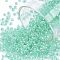 12/0 Glass Seed Beads, Transparent Inside Colours Luster, Round Hole, Round, Dark Turquoise, 12/0, 2~2.5x1.5~2mm, Hole: 0.8mm, about 3333pcs/50g