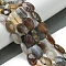 Natural Botswana Agate Beads Strands, Faceted, Flat Oval, 12~12.5x8.5~9x5~6mm, Hole: 0.9mm, about 33pcs/strand, 15.63''(39.7cm)
