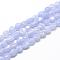Natural Blue Lace Agate Beads Strands, Nuggets, 6~10x4~7x4~7mm, Hole: 1mm, about 43~62pcs/strand, 15.7 inch