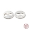 925 Sterling Silver Linking Rings, Oval, with 925 Stamp, Silver, 5.5x4x0.5mm, Inner Diameter: 1x3.5mm, about 144pcs/10g