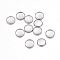 Non-Tarnish 304 Stainless Steel Plain Edge Bezel Cups, Cabochon Settings, Flat Round, Stainless Steel Color, Tray: 6mm, 7.7x1mm