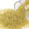 TOHO Round Seed Beads, Japanese Seed Beads, (2151) Inside Color Crystal Yellow, 11/0, 2.2mm, Hole: 0.8mm, about 1110pcs/bottle, 10g/bottle