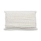 Polyester Lace Trim, for Curtain, Home Textile Decor, White, 3/8 inch(9.5mm)