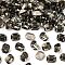 Preciosa® MAXIMA Crystal Fancy Stones, Czech Crystal, 435 34 222 Octagon, Dura Foiling, 40010 Black Diamond, 8x6mm