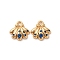 Brass Micro Pave Cubic Zirconia Charms, Cadmium Free & Nickel Free & Lead Free, Real 18K Gold Plated, Shell Shape, 10x9.5x2.5mm, Hole: 1.5mm