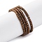 Electroplated Non-magnetic Hematite Beads Strands, Disc, Heishi Beads, Copper Plated, 2~2.5x1mm, Hole: 0.6mm, about 365~370pcs/strand, 15.47''(39.3cm)