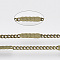 Soldered Brass Coated Iron Curb Chains, Twisted Chains, with Spool, Antique Bronze, 2x1.6x0.4mm, about 39.37 Feet(12m)/roll