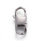 Tarnish Resistant 304 Stainless Steel Lobster Claw Clasps, Stainless Steel Color, 17x8x4mm, Hole: 4mm