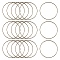 Brass Linking Rings, Nickel Free, Antique Bronze, 30x0.7~1mm