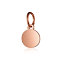 Ion Plating(IP) 304 Stainless Steel Pendants, with Jump Ring, Flat Round Charm, Stamping Blank Tag, Rose Gold, 7.5x6x1mm, Hole: 3.5mm