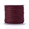 Nylon Thread, Nylon Jewelry Cord for Custom Woven Jewelry Making, Dark Red, 0.6mm, about 142.16 yards(130m)/roll