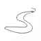Non-Tarnish 304 Stainless Steel Singapore Chain Necklace for Men Women, Stainless Steel Color, 15.94 inch(40.5cm)