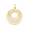 Rack Plating Eco-Friendly Alloy Big Pendants, with Rhinestone, Lead Free & Nickel Free & Cadmium Free, Flat Round, Matte Gold Color, 69.5x63x3mm, Hole: 11.5x7mm