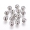Tibetan Style Zinc Alloy Beads, Textured Round, Cadmium Free & Lead Free, Antique Silver, 8mm, Hole: 1mm