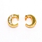 Alloy Slide Charms, with Crystal Rhinestone and Initial Letter A~Z, Letter.C, C: 11.5x9x4mm, Hole: 1.5x8mm