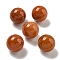 Natural Red Aventurine Round Ball Figurines Statues for Home Office Desktop Decoration, 20mm