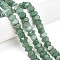 Natural Green Aventurine Beads Strands, Faceted, Rondelle, 5.5~8x12~14x8.5~10mm, Hole: 1mm, about 54~59pcs/strand, 15.16~15.75 inch(38.5~40cm)