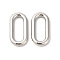 Non-Tarnish 304 Stainless Steel Linking Rings, Oval, Stainless Steel Color, 19x10x2.5mm, Inner Diameter: 14x5mm