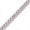 Tarnish Resistant 304 Stainless Steel Cable Chains, Diamond Cut Chains, Unwelded, Faceted, Oval, Stainless Steel Color, 4mm, Links: 3.5x4x2.5mm