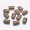 Tibetan Style Alloy Beads, Rectangle, Cadmium Free & Nickel Free & Lead Free, Antique Bronze, 17x10.5x3.5mm Hole:2mm
