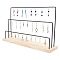 OLYCRAFT Earring Holder Display Stand 3 Layer Jewelry Display Stands Earring Organizer Stand Jewelry Holder Organizer With Wooden Base for Hanging Earring Jewelry Organizer Display Tree - Black
