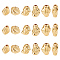18Pcs 6 Styles Brass Beads, Nuggets, Golden, 6~10.5x4~9x4~6mm, Hole: 1~1.4mm, 3pcs/style