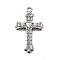 304 Stainless Steel Pendants, Anti-Tarnish, Cross, 30.5x18.5x2mm, Hole: 2mm