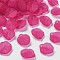 Transparent Frosted Acrylic Pendants, Petaline, Camellia, 16x14.5x3mm, Hole: 1.6mm