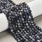 Natural Sodalite Beads Strands, Faceted Round, 7mm, Hole: 0.8mm, about 55pcs/strand, 15.16''(38.5cm)