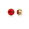 Preciosa® MAXIMA Crystal in Sew-On Cup, Czech Crystal, 719 37 080 Chaton(Round), Golden, 90070 Light Siam, SS34(7.05~7.25mm)