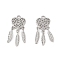 Brass Pendants, Cadmium Free & Nickel Free & Lead Free, Heart, Real Platinum Plated, 23x9.5x2mm, Hole: 1.4mm
