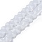 Imitation Jade Glass Beads Strands, Butterfly, Faceted, Gainsboro, 8x10x5.5mm, Hole: 0.9mm, about 55pcs/strand, 15.47 inch(39.3cm)