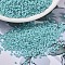 MIYUKI Delica Beads, Cylinder, Japanese Seed Beads, 11/0, (DB1595) Matte Opaque Sea Opal AB, 1.3x1.6mm, Hole: 0.8mm, about 100000pcs/500g