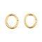 304 Stainless Steel Jump Rings, Open Jump Rings, Oval, Golden, 6x4.5x0.7mm, 21 Gauge, Inner Diameter: 3x4.5mm