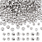 200Pcs 2 Style 304 Stainless Steel Beads, Rondelle, Stainless Steel Color, 3~4x2.5~3.5mm, Hole: 1.7mm, 100pcs/style