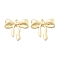 Brass Pendants, Cadmium Free & Nickel Free & Lead Free, Bowknot, Real 18K Gold Plated, 30x30x4mm, Hole: 2.4mm