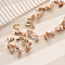 Bohemian Shell Bracelets & Earrings Sets for Women, Brass Jewelry Sets, Golden