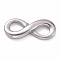 Non-Tarnish 304 Stainless Steel Links Connectors, Infinity, Stainless Steel Color, 11x26x4mm