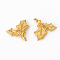 Alloy Cabochons, For DIY UV Resin, Epoxy Resin, Pressed Flower Jewelry, Leaf, Golden, 8x8x1mm