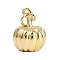 304 Stainless Steel Charms, with Jump Ring, Golden, Pumpkin, 14.5x11.5mm, Hole: 3.4mm